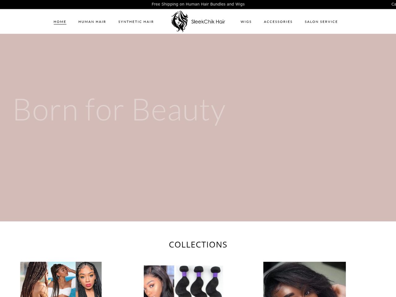 SleekChik Hair · Website Design & Development